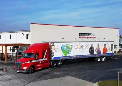 GiGis Playhouse Truck Wrap on Hoekstra Truck