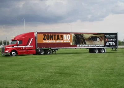 Zonta Says No Truck Wrap on Hoekstra Truck